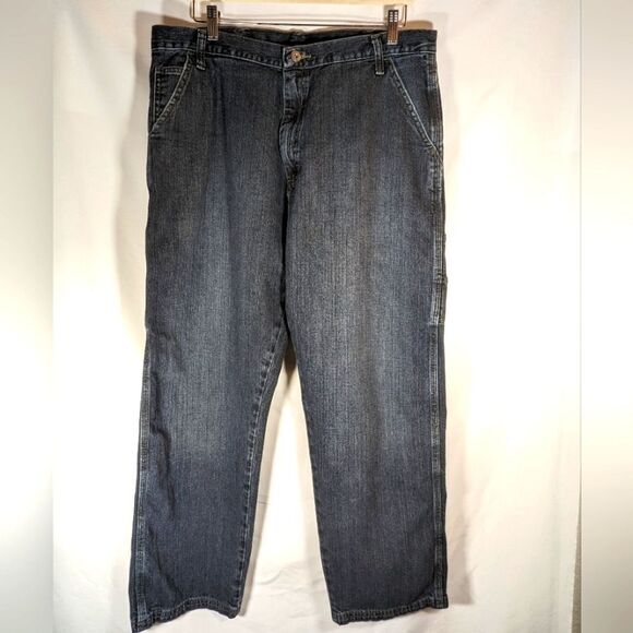 Wrangler Other - Wrangler Carpenter Dark Wash Denim Pants Size 36x30